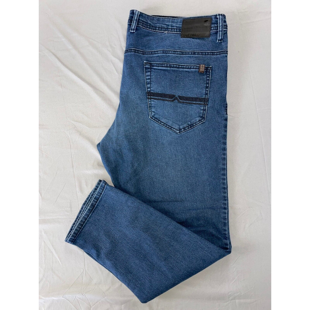 Buffalo by David Bitton Axel Slim Stretch Denim Jeans. Perfectly Broken In 40X30